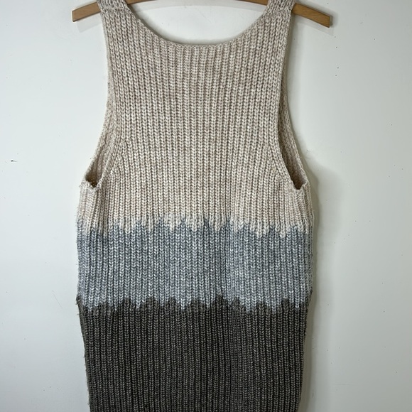WILFRED FREE Karolin Knit Colorblock Sleeveless Knit Sweater Tunic Size Small - Picture 13 of 13